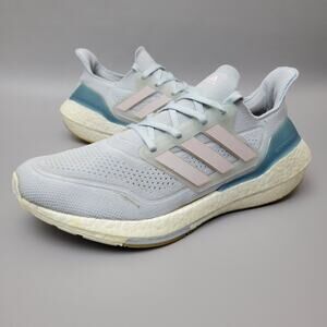 Adidas Womens UltraBoost 21 Sneakers Shoes Size 11 Athletic Running Blue Pink